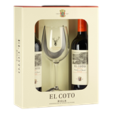 Afbeelding van El Coto Crianza (2 flessen met glas in geschenkverpakking)
